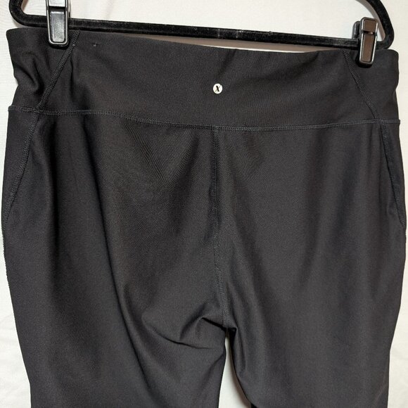 Xersion Women's Black Capri Length Fitted Mesh Panel Leggings Size 1X - Picture 4 of 8